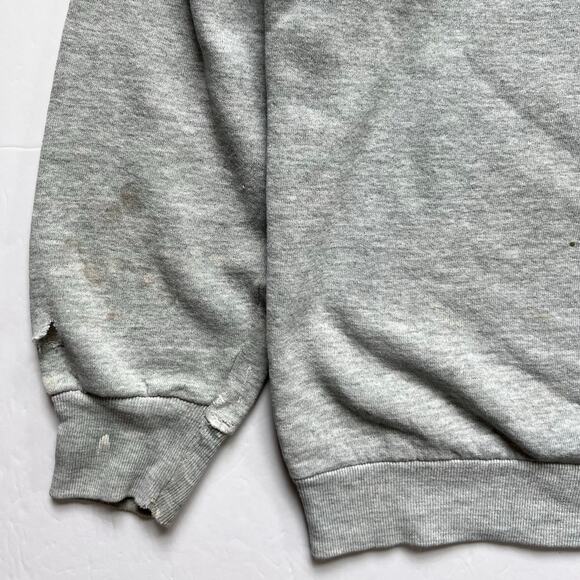 Vintage Distressed Gray Navistar Indianapolis Plant Raglan Crewneck Sweatshirt L - Picture 6 of 16